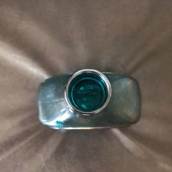 WHEATON BENJAMIN FRANKLIN GREAT AMERICAN SERIES BLUE GLASS DECANTER IRIDESCENT - Picture 10 of 14